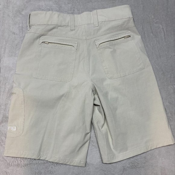 HUK Next Level 10.5" Fishing‎ Shorts Men’s M Beige Performance Stretch Cargo NWT - Picture 2 of 7